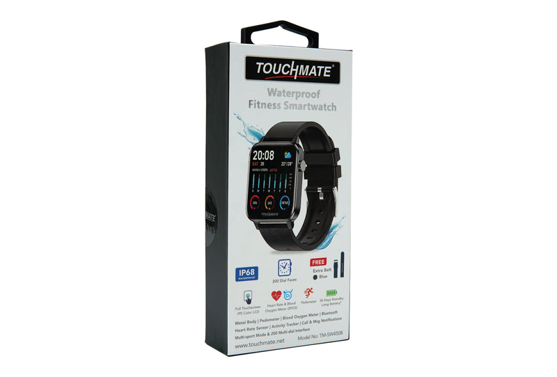 <i>TOUCHMATE</i> Waterproof Fitness Smartwatch | SKU : TM-SW450B