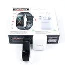 <i>TOUCHMATE</i> Waterproof Fitness Band with Wireless Bluetooth TWS Earbuds | SKU : TM-SW100BT