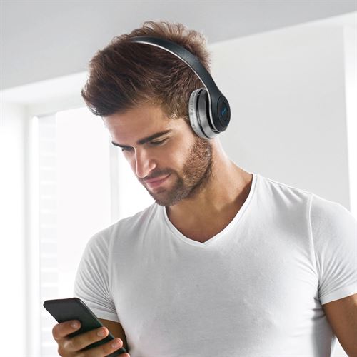 Bluetooth Headphone with Mic, FM, Aux & SD Card Slot
