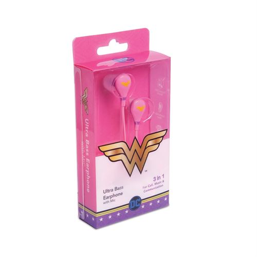 Wonder Woman Ultra Bass Earphone with Mic