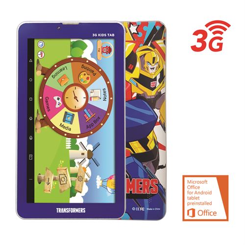 TRANSFORMERS 7" Phone Calling Kids Tablet  | SKU: TM-MID792TB